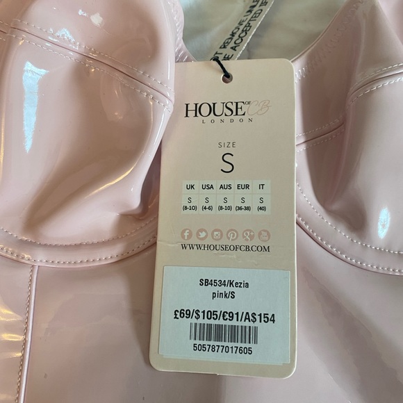 House of CB Kezia patent Vinyl bodysuit Small BNWT - Picture 6 of 7